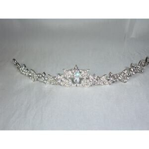 Rhinestone pearl bridal tiara, birthday party prom wedding princess tiara crown
